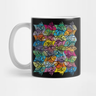 Fish Tessellation Escher Style Ambigram XXIV Mug